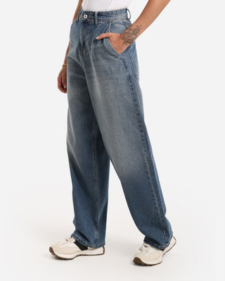 UNI-SEX Skater Medium Blue Casual Jeans