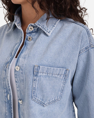 Denim Shirt Light Blue Casual Jeans