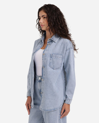 Denim Shirt Light Blue Casual Jeans