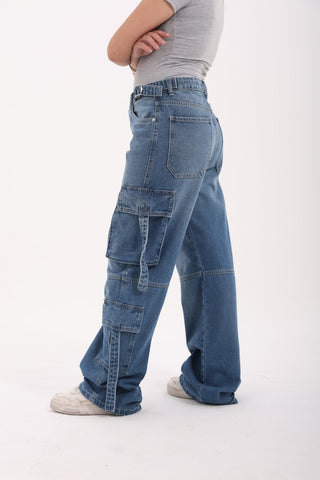 Cargo Blue Casual Jeans
