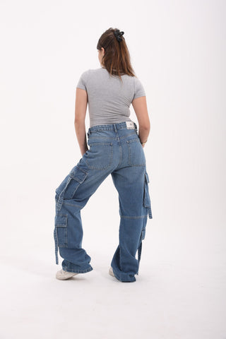 Cargo Blue Casual Jeans