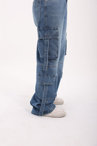 Cargo Blue Casual Jeans