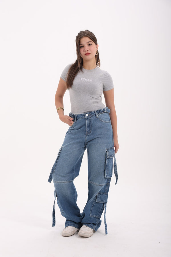 Cargo Blue Casual Jeans
