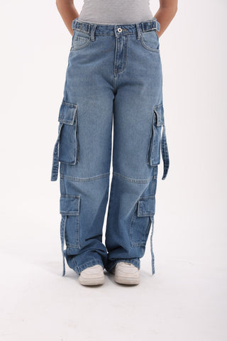 Cargo Blue Casual Jeans