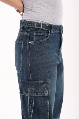 Cargo Dirty Blue Casual Jeans