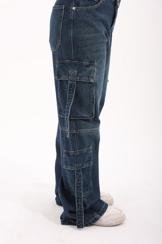 Cargo Dirty Blue Casual Jeans
