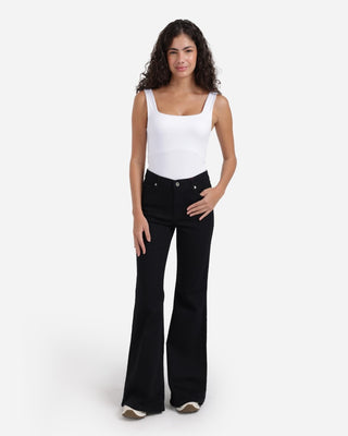 Flare fit Black Casual Jeans