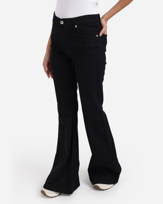 Flare fit Black Casual Jeans
