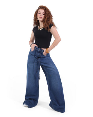 Mega Baggy With Belt Casual Jeans