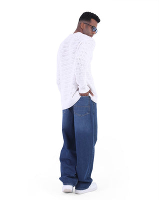 Skater Medium Blue Casual Jeans