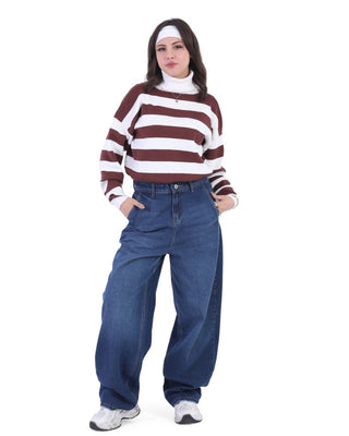 Skater Medium Blue Casual Jeans
