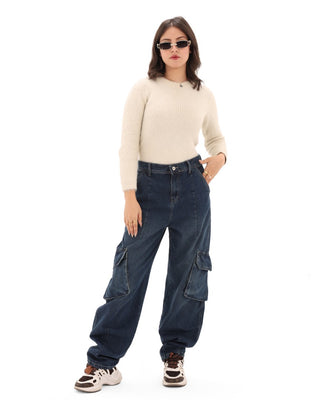 Balloon Fit Casual Jeans