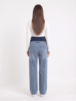 Pregnancy Wide Leg Casual Jeans