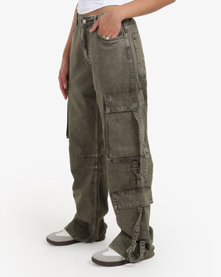 Cargo Fit Dirty Olive Casual Jeans