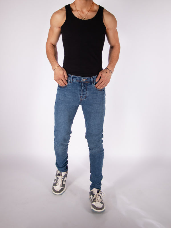 Skinny Fit Turbo Blue Casual Jeans