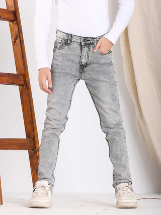 Skinny Light Grey Casual Jeans
