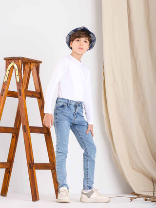 Skinny Light Blue Casual Jeans