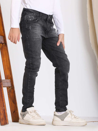 Skinny Dark Grey Casual Jeans