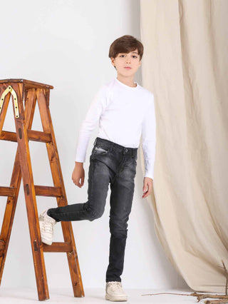 Skinny Grey Casual Jeans