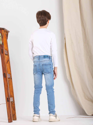 Skinny Light Blue Casual Jeans