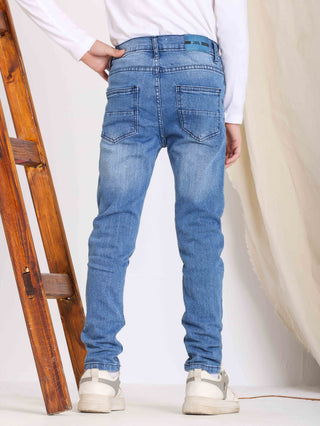 Boys Skinny Blue Casual Jeans