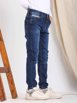 Skinny Dark Blue Casual Jeans