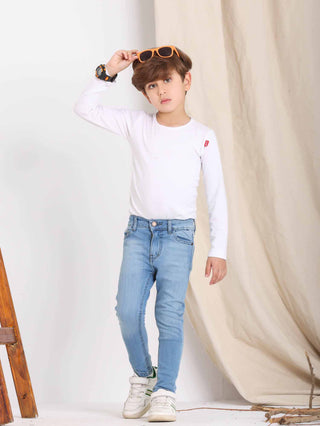 Skinny Light Blue Casual Jeans