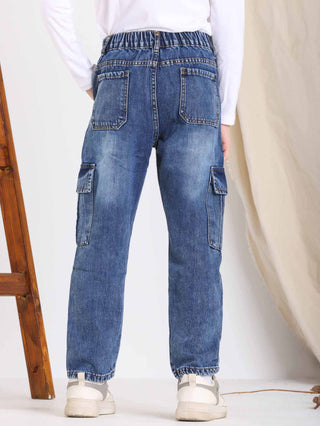 Cargo Blue Casual Jeans