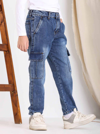 Cargo Blue Casual Jeans