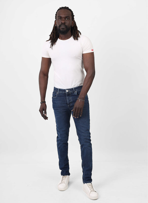 Skinny Fit Turbo Dark Blue Casual Jeans