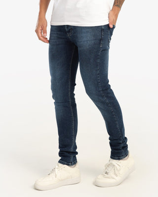 Skinny Fit Turbo Dark Blue Casual Jeans