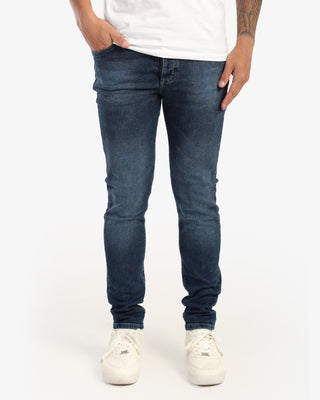 Skinny Fit Turbo Dark Blue Casual Jeans