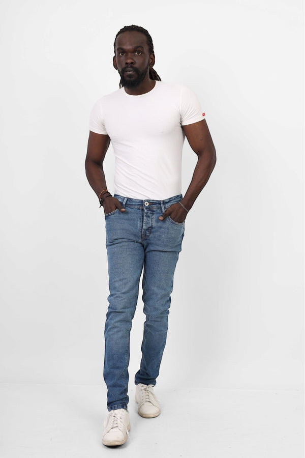 Skinny Fit Turbo Blue Casual Jeans