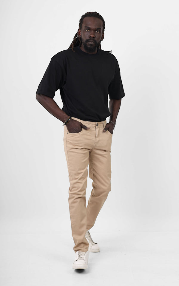 Skinny Fit Tommy Beige Casual Gabardine