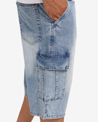 Baggy Ice Blue Short Casual Jeans