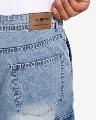 Baggy Ice Blue Short Casual Jeans