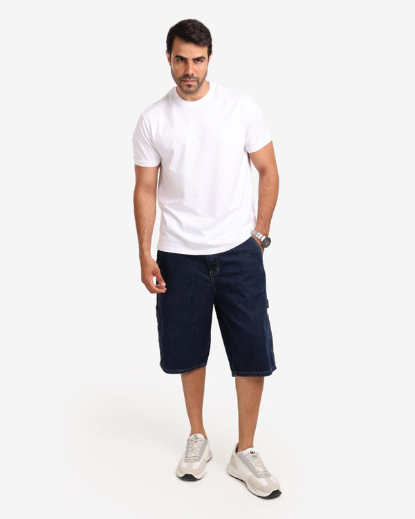 Carpenter Dark Blue Short Casual Jeans