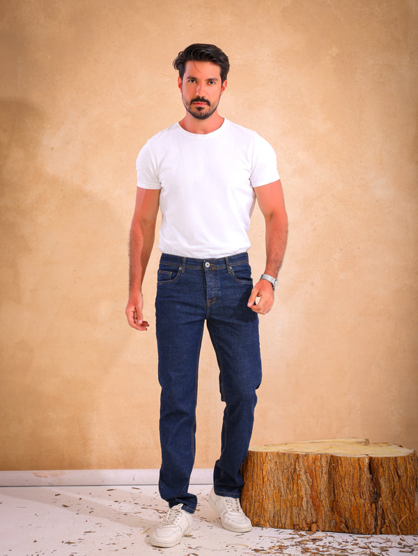 Slim Fit Rocky  Navy  Casual Jeans