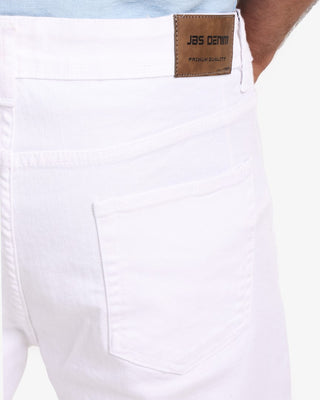 Slim Fit White Casual Jeans