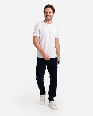 Slim Fit Navy Casual Gabardine