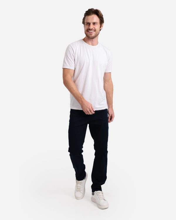 Slim Fit Navy Casual Gabardine