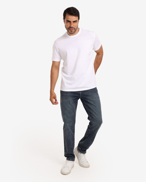 Slim Fit Dirty Blue Casual Jeans