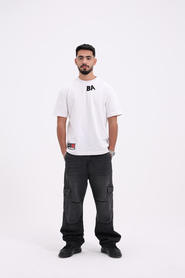 Cargo Fit Dark Grey Casual Jeans