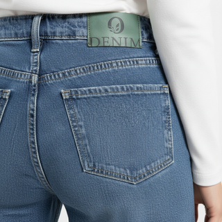 Wide Leg Dirty Blue Casual Jeans