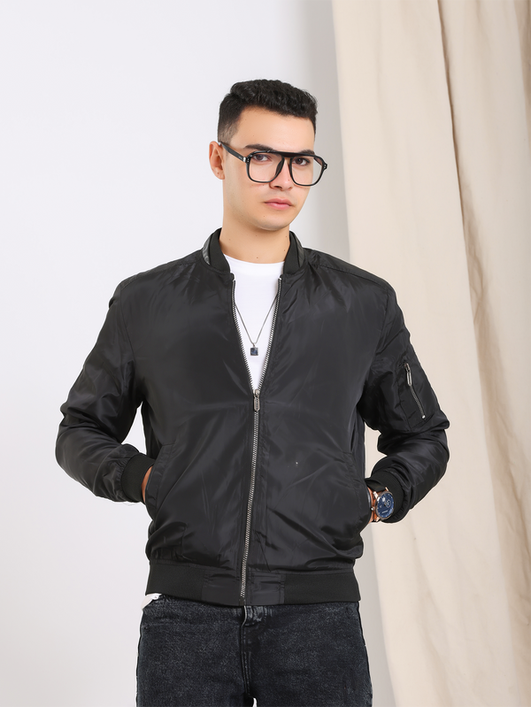 Black Casual WaterProof Jacket