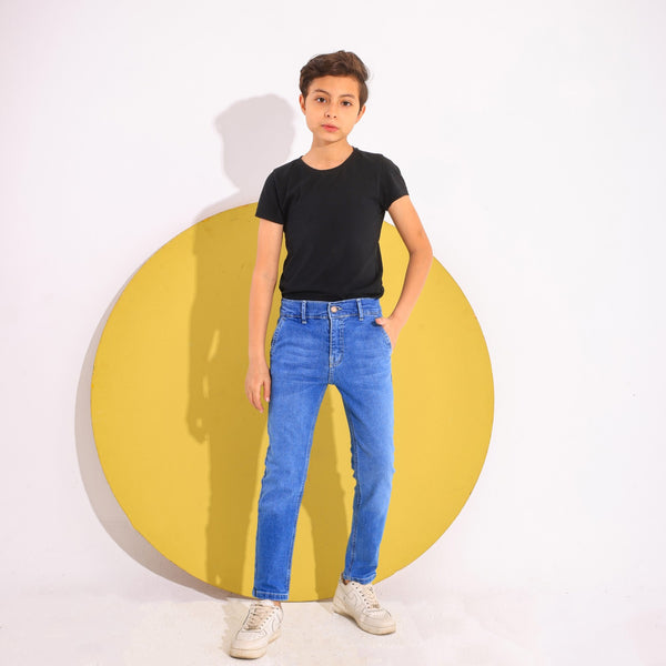 Slim Fit Blue Casual Jeans