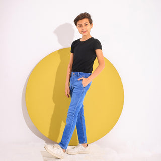 Slim Fit Blue Casual Jeans
