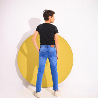 Slim Fit Blue Casual Jeans