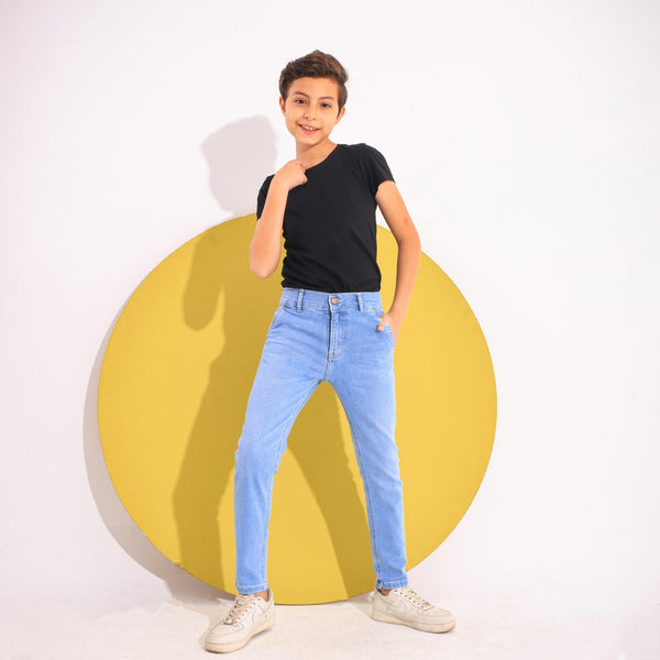 Slim Fit Light Blue Casual Jeans