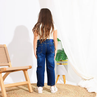 Mom Fit Dark Blue Casual Jeans